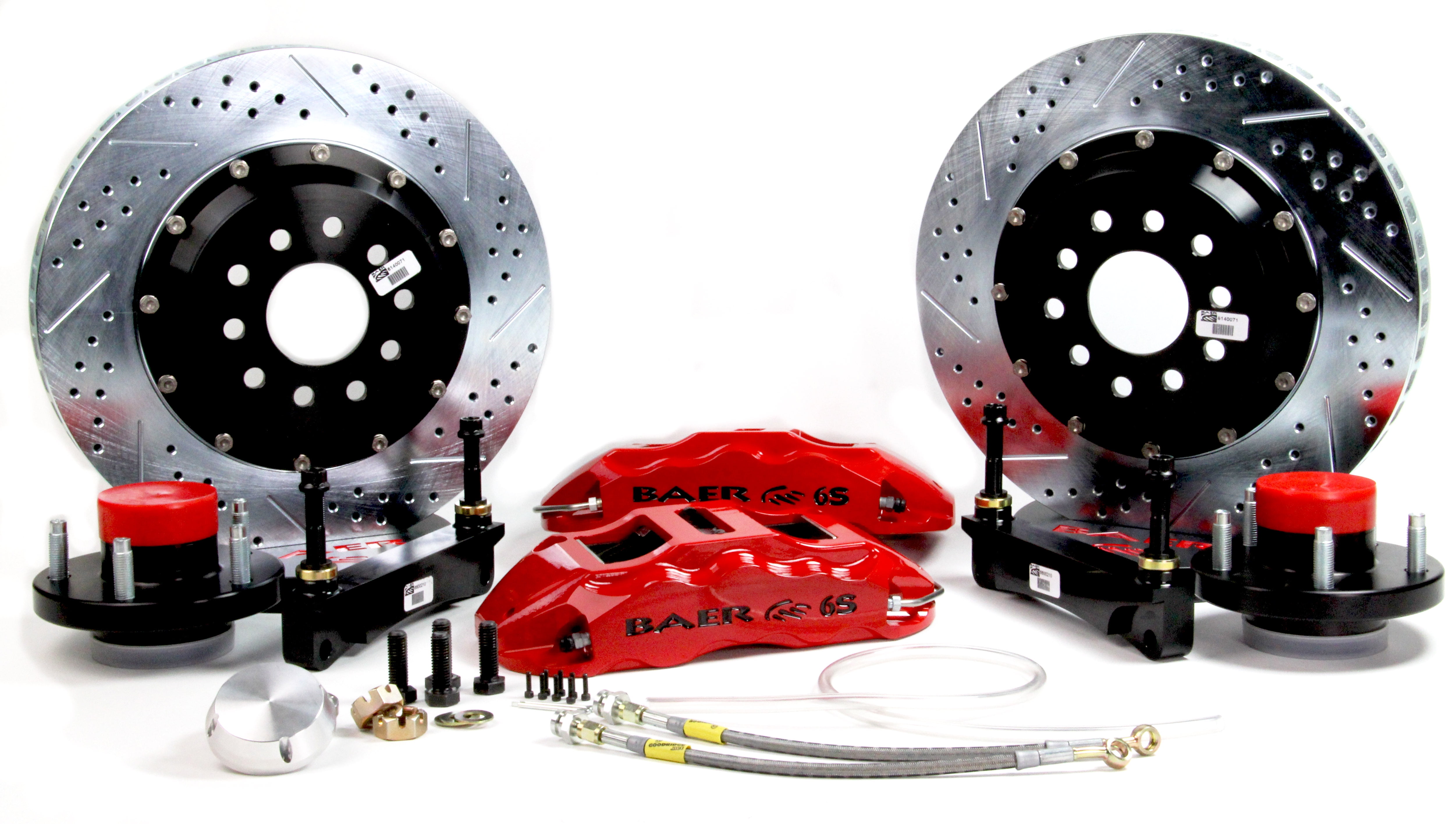 Baer Brakes 4261104HO 14" Extreme+ Front Brake Kit, Hugger Orange, SDZ