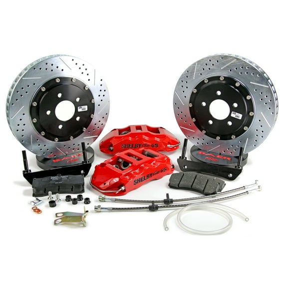 Baer Brakes 4261112R 14" Extreme+ Front Brake Kit - Red w/Shelby Logo