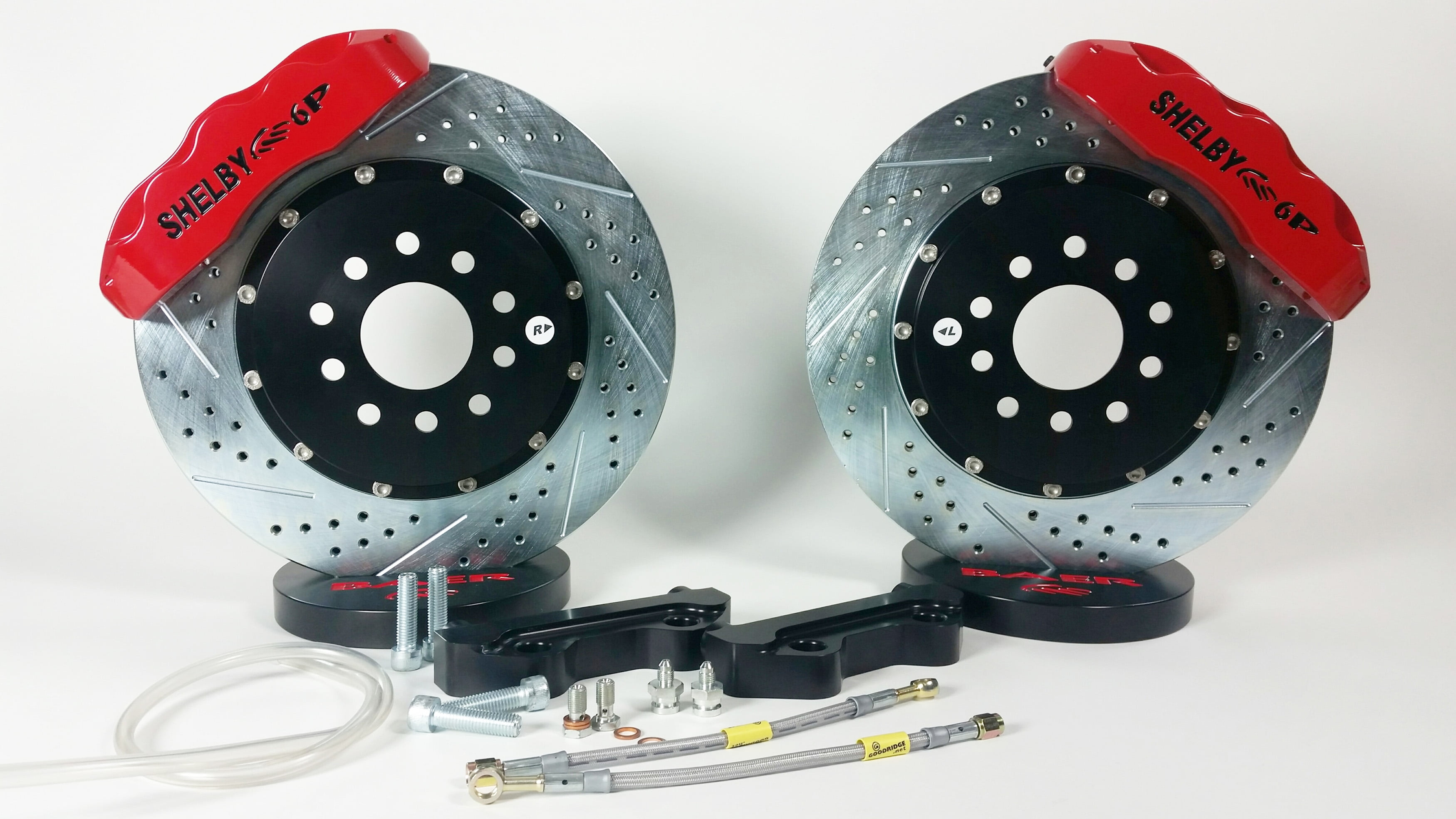 Baer Brakes 4261237R 14" Pro+ Front Brake Kit - Red w/Shelby Logo