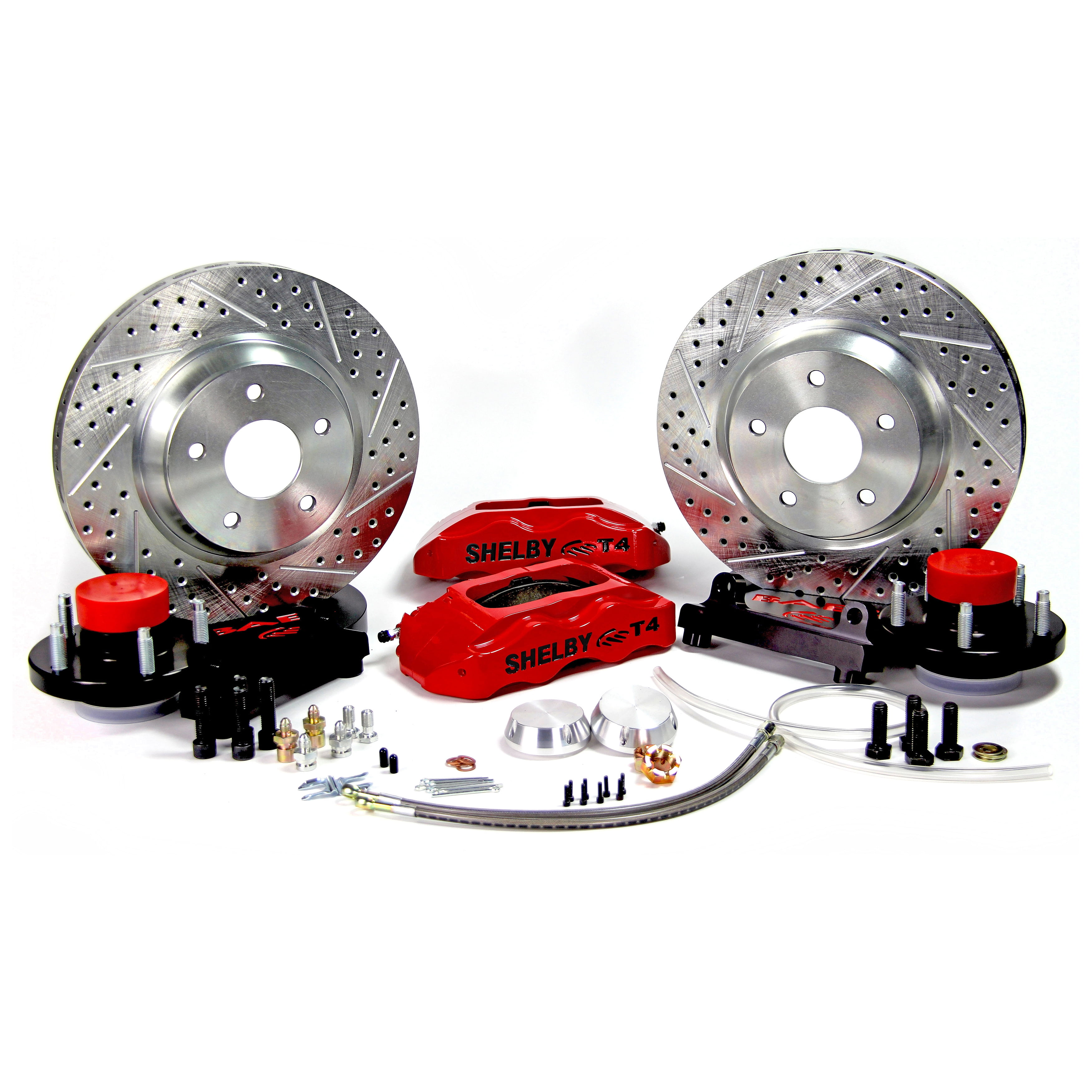 Baer Brakes 4261292R 13" Track4 Front Brake Kit - Red w/Shelby Logo