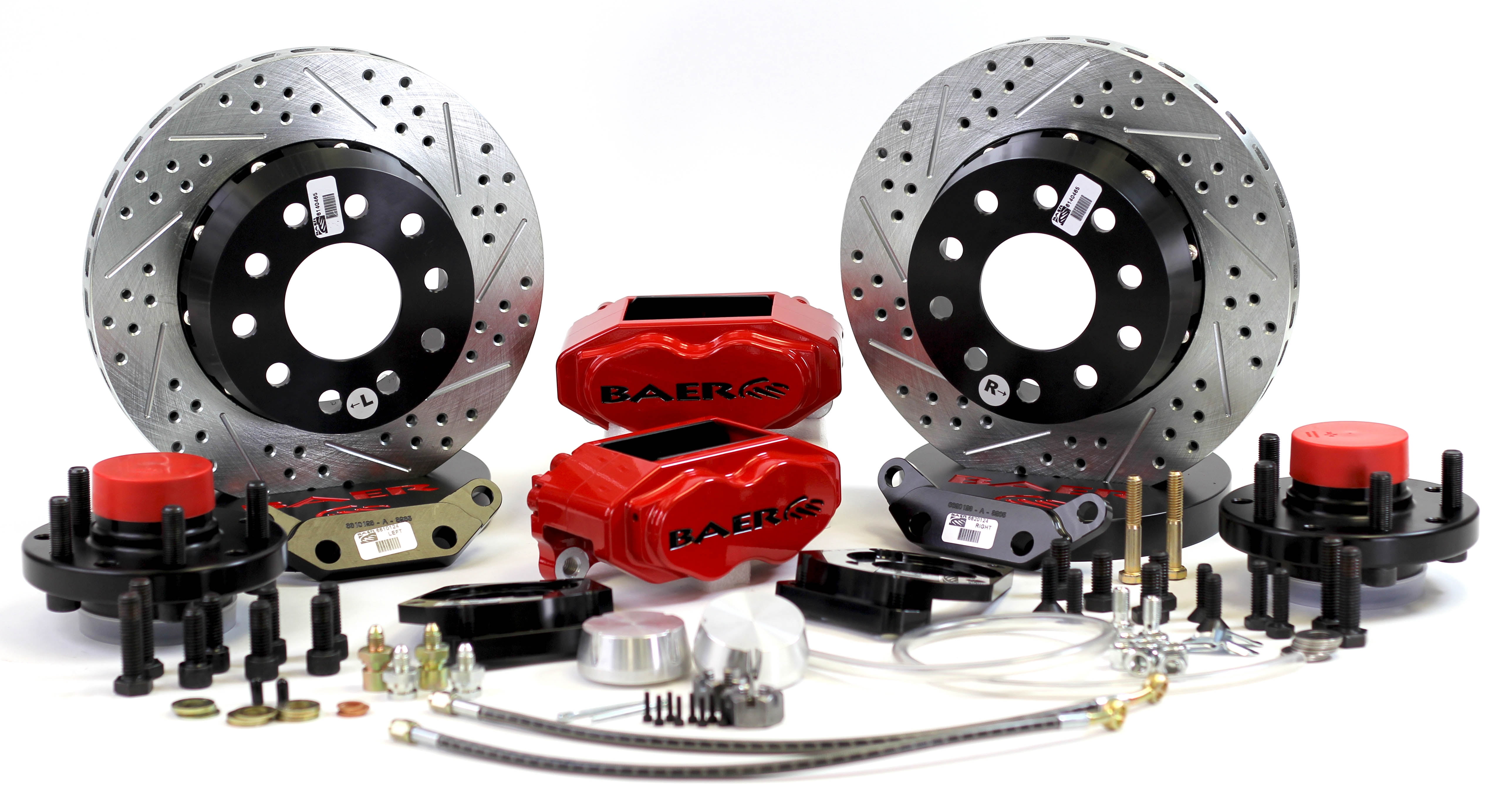Baer Brakes 4261379MG 11" SS4+ Front Brake Kit, Monster Green, SDZ, Std. Studs
