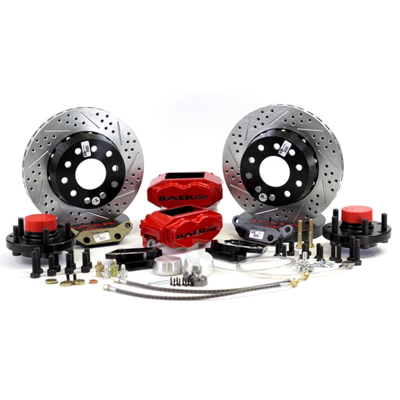 Baer Brakes 4261379S 11" SS4+ Front Brake Kit, Silver, SDZ, Std. Studs