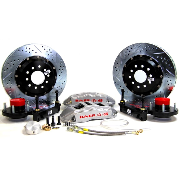 Baer Brakes 4261557S 14" Extreme+ Front Brake Kit - Silver