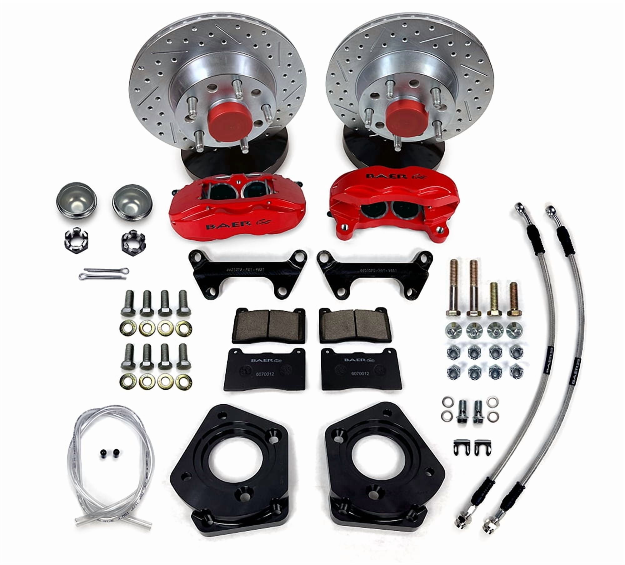 Baer Brakes 4261647R 11" SS4 Int Hub, Front Brake Kit, Red, SDZ