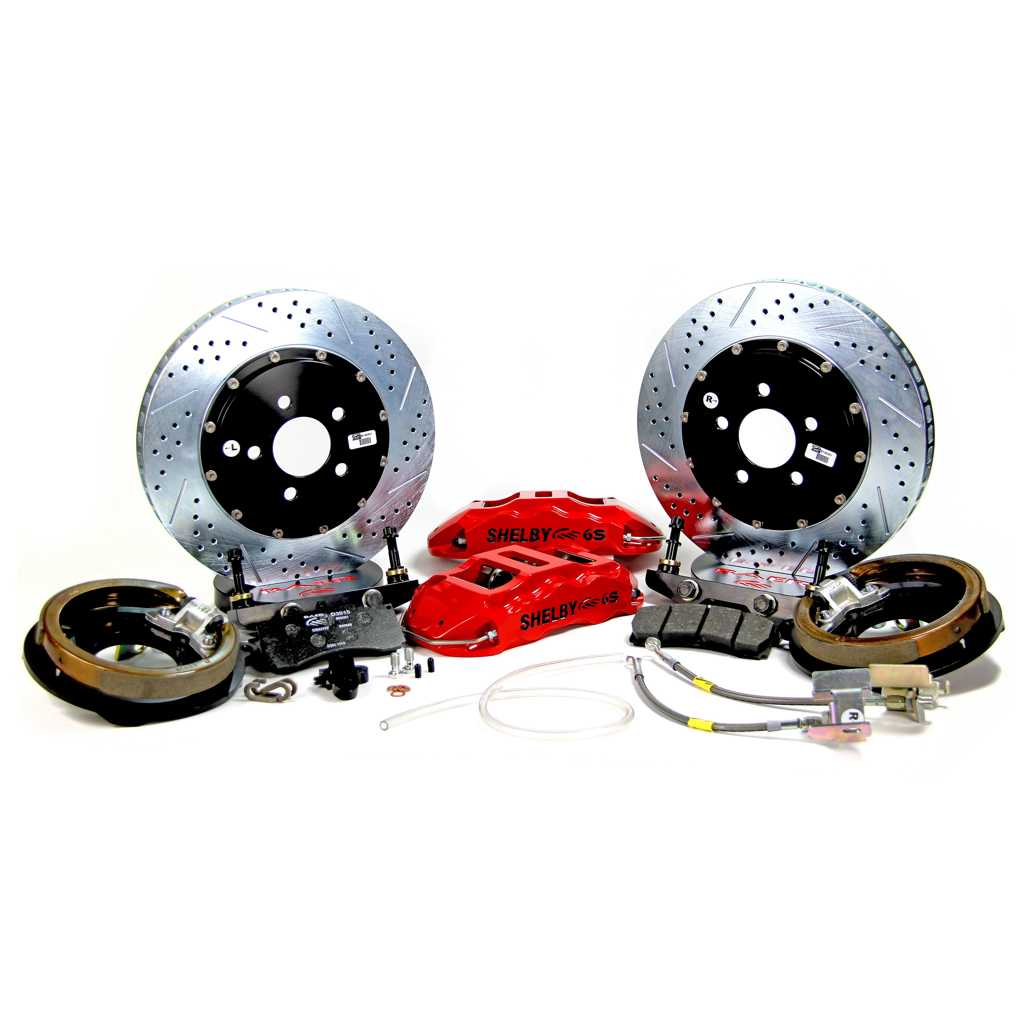 Baer Brakes 4262340R 14" Extreme+ Rear Brake Kit - Red w/Shelby Logo
