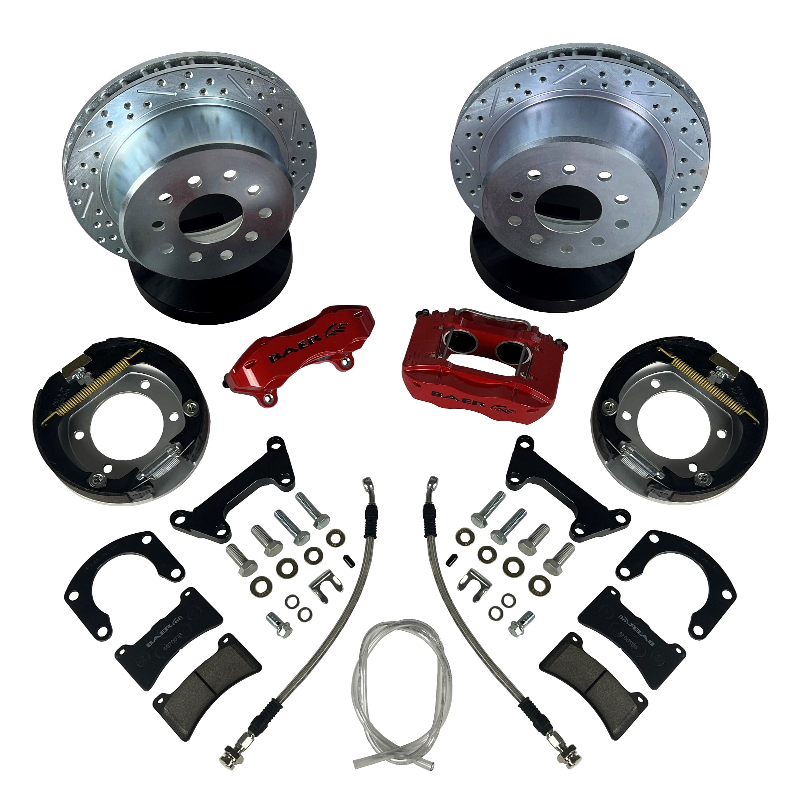 Baer Brakes 4262773GB 11" SS4 Rear Brake Kit, Grabber Blue, SDZ