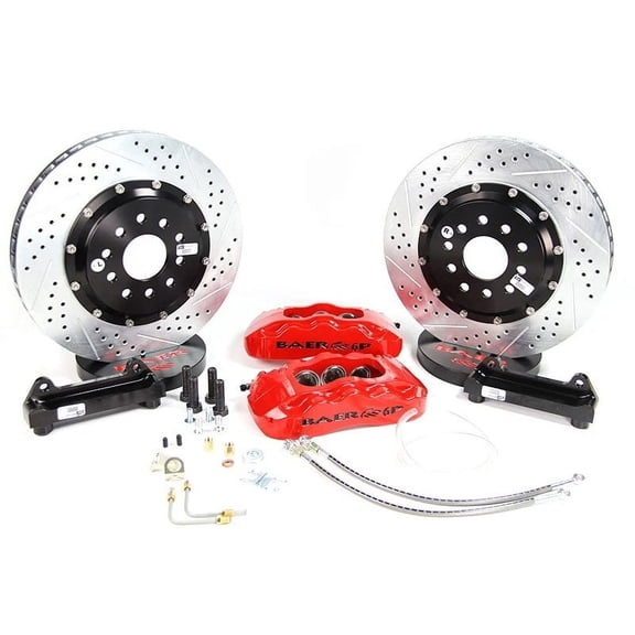 Baer Brakes 4301359FR 14" Pro+ Front Brake Kit, Fire Red, SDZ
