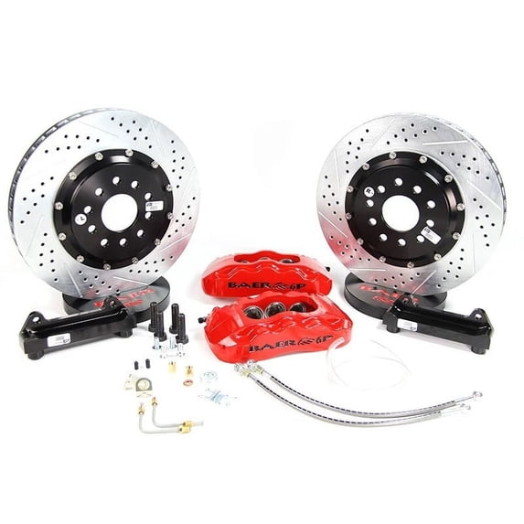 Baer Brakes 4301361R 14" Pro+ Front Brake Kit, Red, SDZ