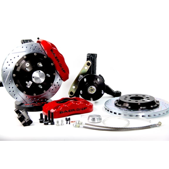 Baer Brakes 4301367R 13" Pro+ Front Brake Kit, Red, SDZ, Std. Studs
