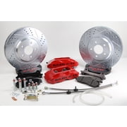 Baer Brakes 4301410MG 13" Track4 Front Brake Kit, Monster Green, SDZ