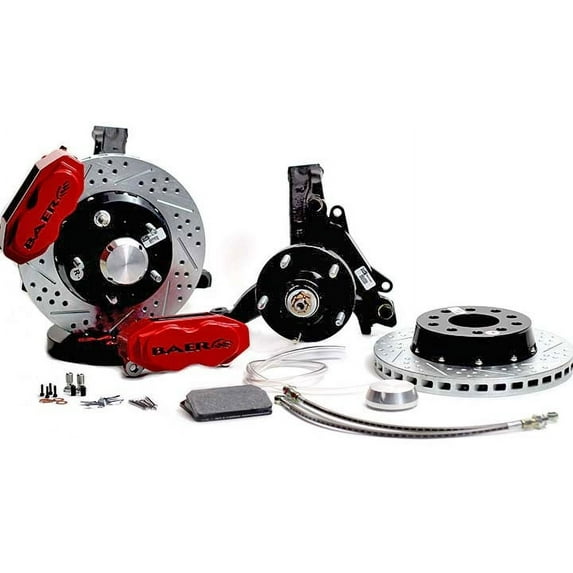 Baer Brakes 11" SS4+ Front Brake Kit, Red, SDZ, Std. Studs