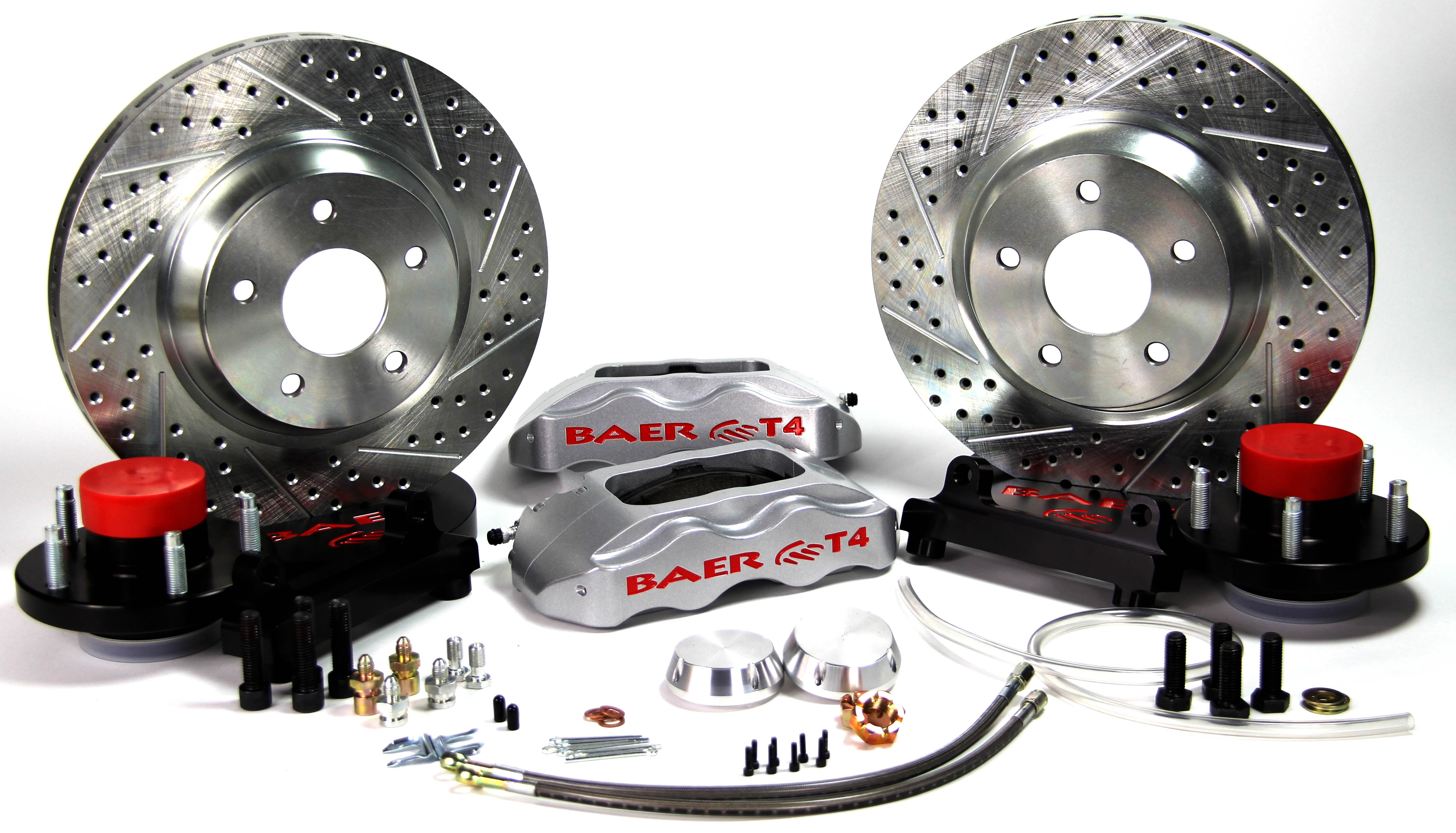 Baer Brakes 4301517S 13" Track4 Front Brake Kit - Silver