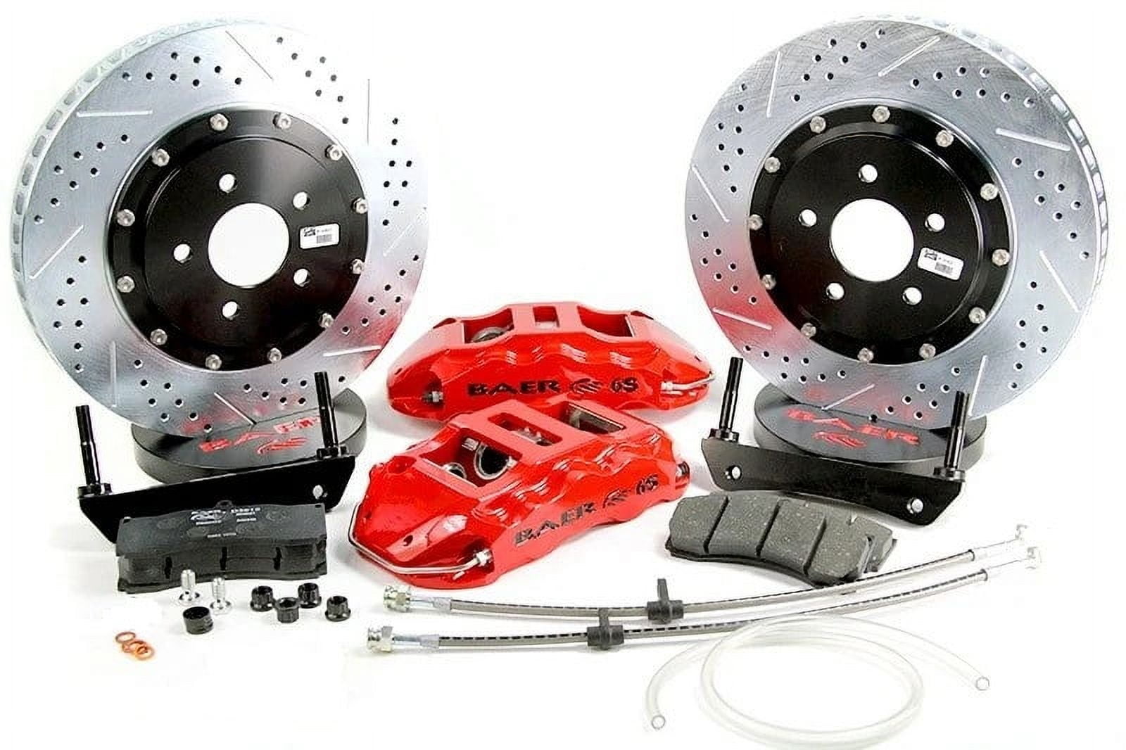 Baer Brakes 4301588S 14" Extreme+ Front Brake Kit, Silver, SDZ