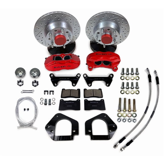 Baer Brakes 4301685MG 11" SS4 Int Hub, Front Brake Kit, Monster Green, SDZ