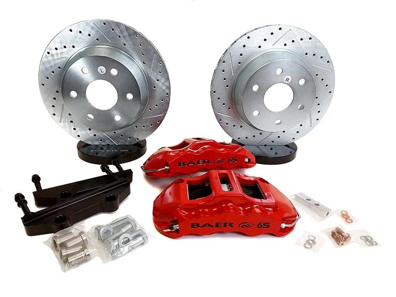 Baer Brakes 4302136HO 14" Extreme Rear Brake Kit, Hugger Orange, SDZ