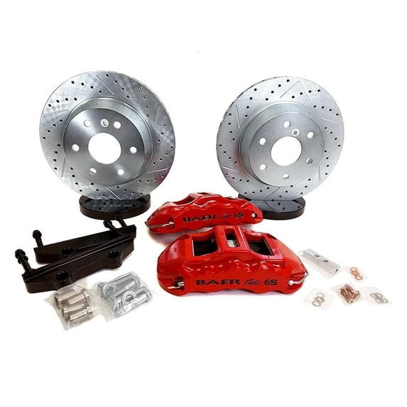 Baer Brakes 4302136MG 14" Extreme Rear Brake Kit, Monster Green, SDZ