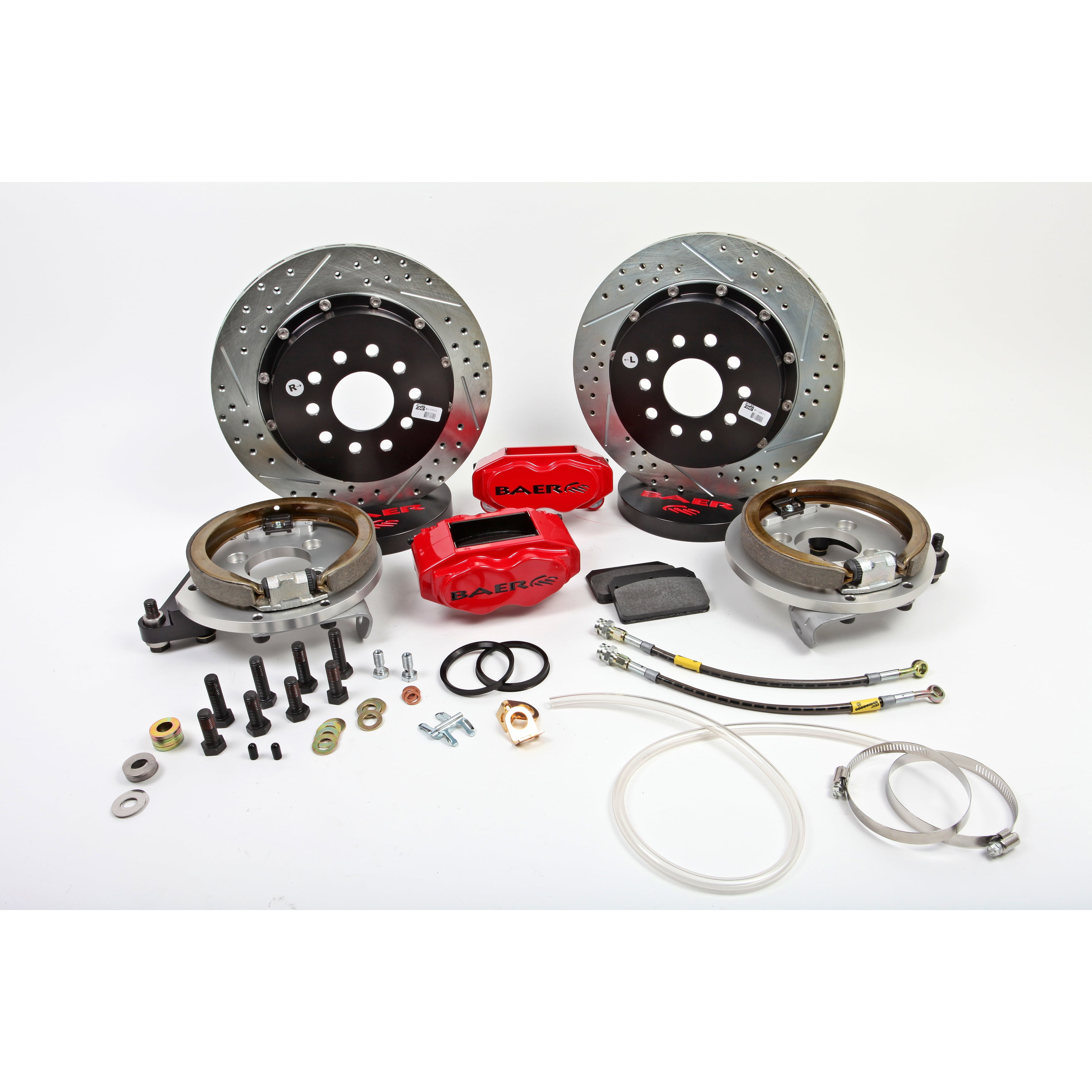 Baer Brakes 4302438S 13" SS4+ Rear Brake Kit, Silver, SDZ
