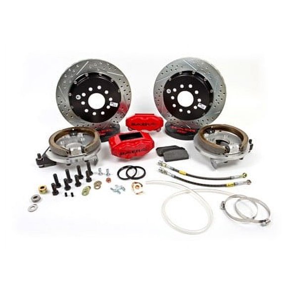 Baer Brakes 4302479S 13" SS4+ Rear Brake Kit, Silver, SDZ