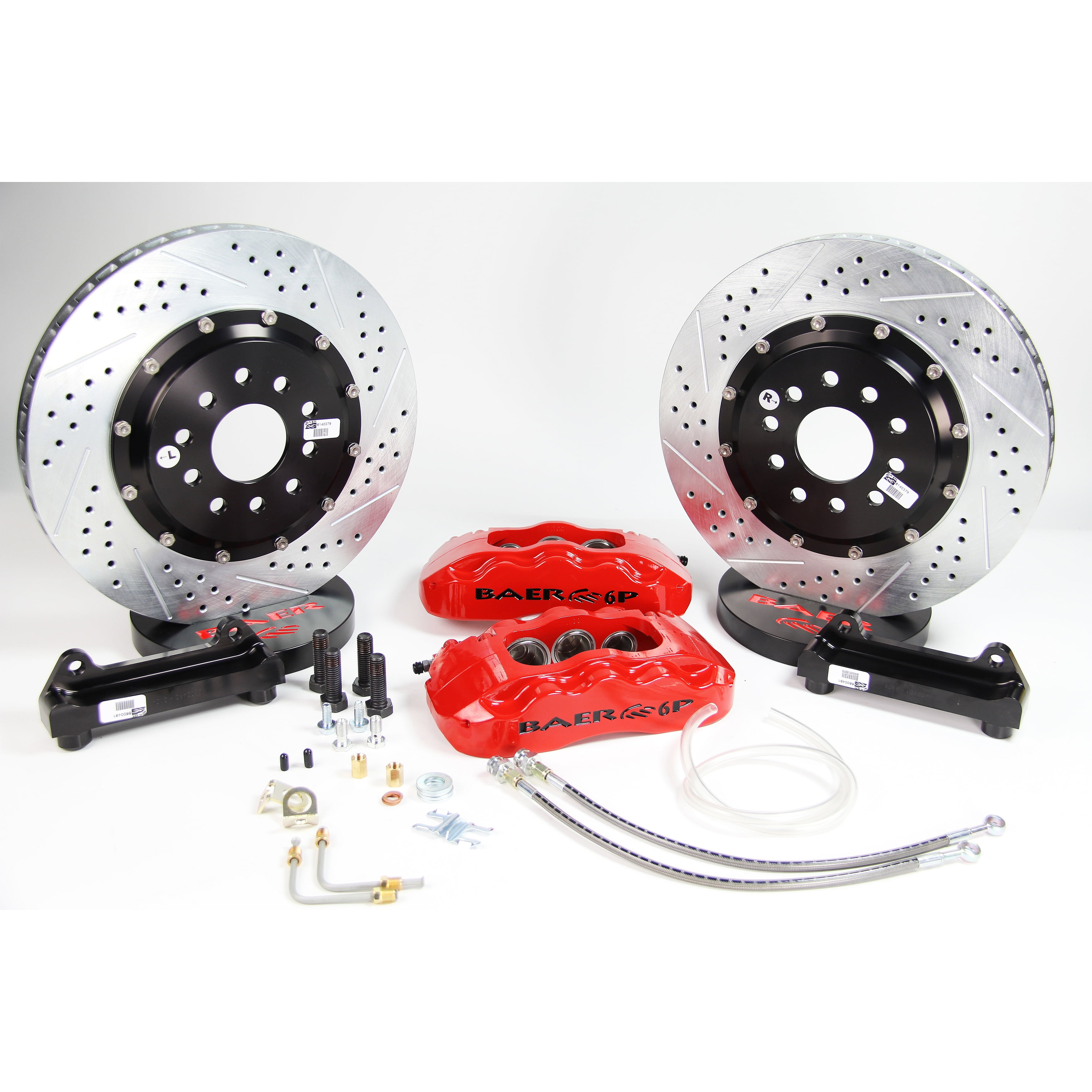 Baer Brakes 4302492R 14" Pro+ Rear Brake Kit, Red, SDZ