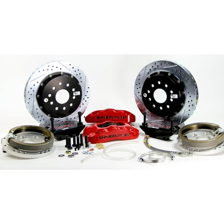 Baer Brakes 4302506R 14" Pro+ Rear Brake Kit, Red, SDZ