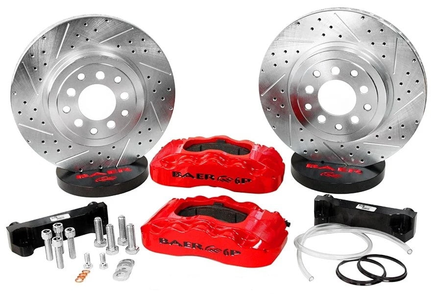 Baer Brakes 4401000MG 13.5" Pro Front Brake Kit, Monster Green, SDZ