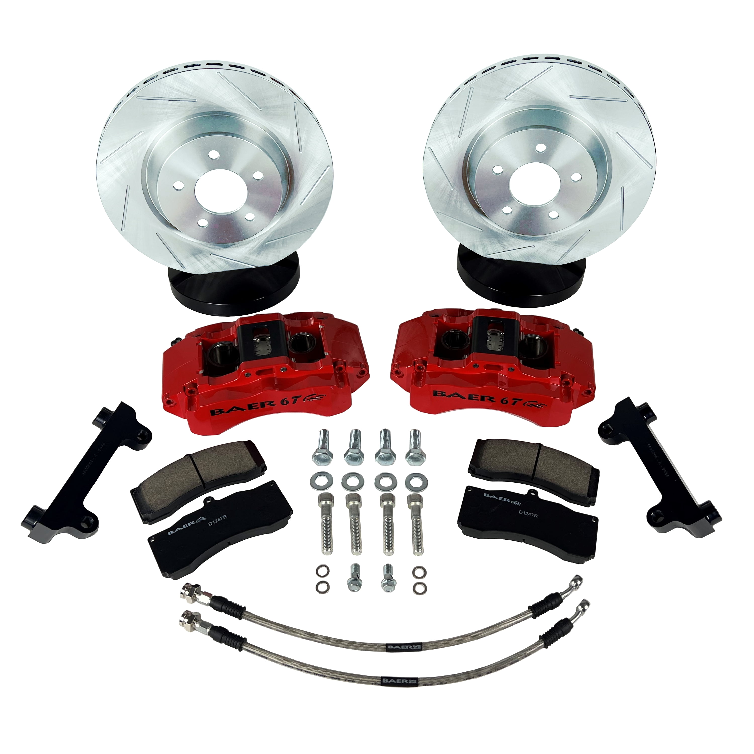 Baer Brakes 4401011S-2 13.5" 6T Front Brake Kit, Silver, SZ for Jeep