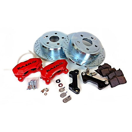Baer Brakes 4402007S 13" SS4 Rear Brake Kit, Silver, SDZ