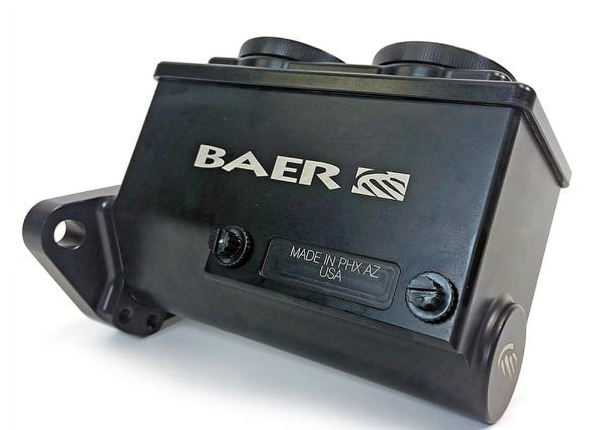 Baer Brakes 6801272RP ReMaster 2-Bolt GM/Ford Master Cyl Assembly, Black, 15/16in bore, Right port.