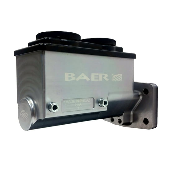 Baer Brakes 6801300LP ReMaster 4-Bolt Mopar Master Cyl Assembly, Gray, 1in bore, Left port