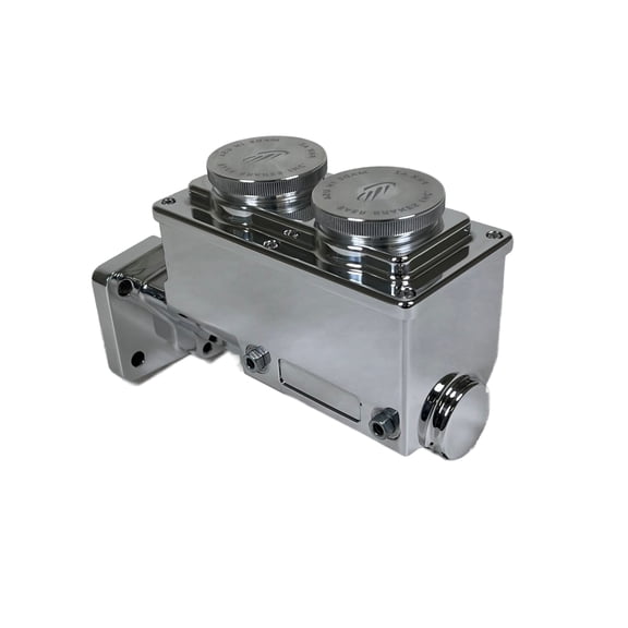 Baer Brakes 6801302RP ReMaster 4-Bolt Mopar Master Cyl Assembly, Polished, 1in bore, Right port