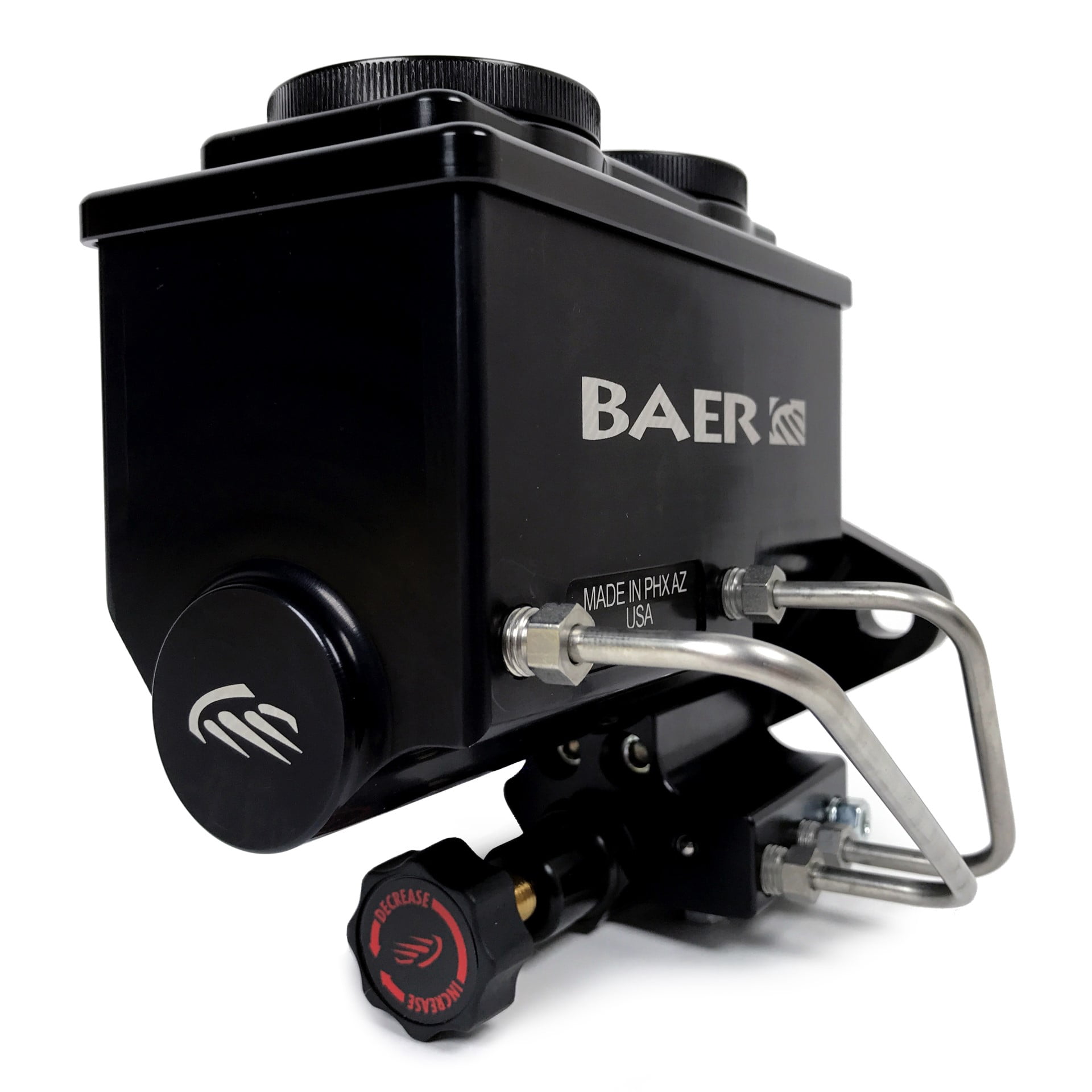 Baer Brakes 6805203 ReMaster 2-Bolt GM/Ford Master Cyl Combo Kit, 15/16" bore, Left port, Black