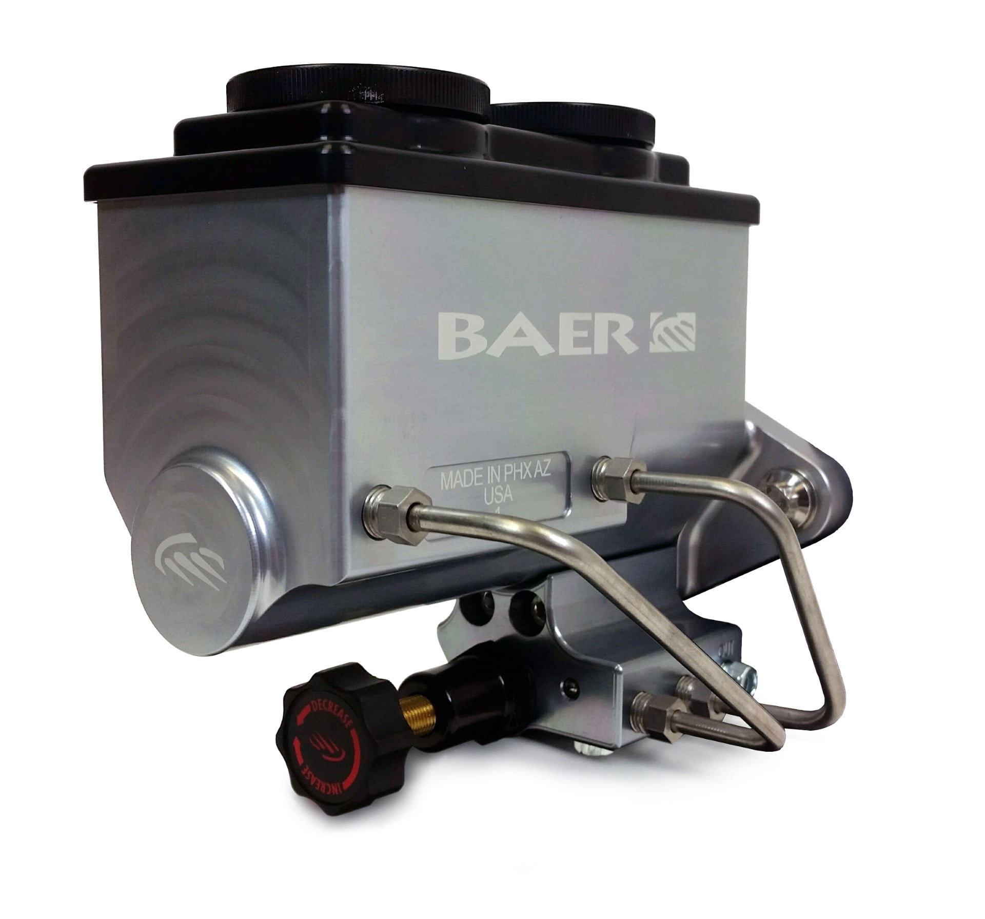 Baer Brakes 6805210 ReMaster 2-Bolt GM/Ford Master Cyl Combo Kit, 1" bore, Left port, Grey