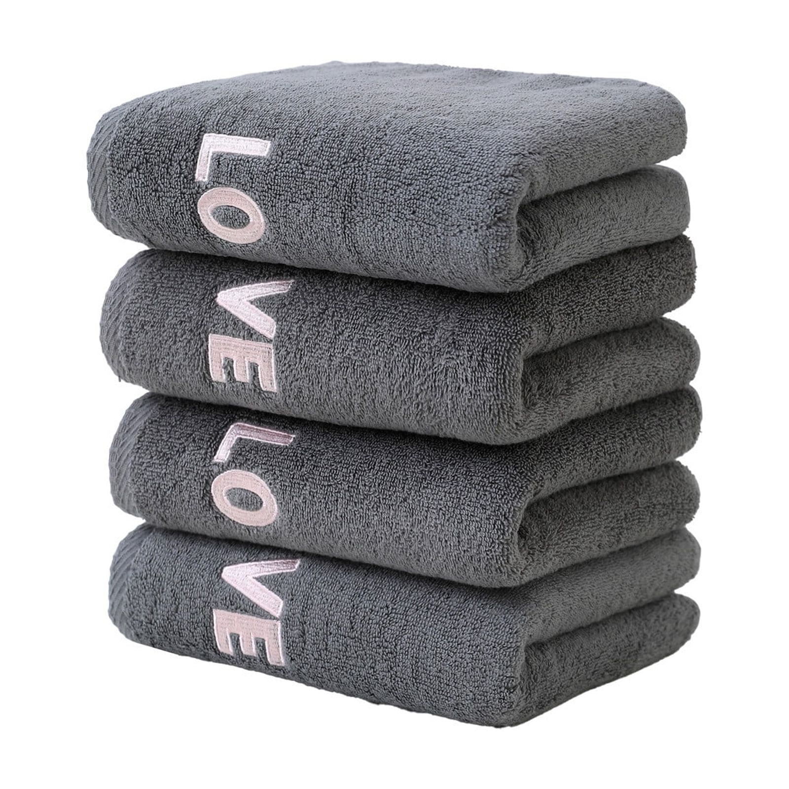 Baetikot Cotton Bath Towel Set Thick, Soft & Highly Absorbent 4-Piece ...