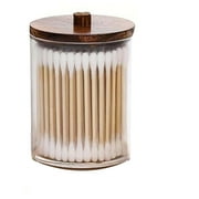 Baetikot Dispenser For Cotton Ball Cotton Swab Cotton Round Pads Floss - 10OZ Clear Plastic Jar Set For Bathroom Canister Storage Organization on Clearance