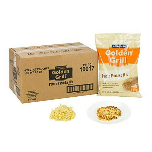 Baf Golden Grill Basic American Foods Potato Pancake Mix, 24.27 oz - Case of 6