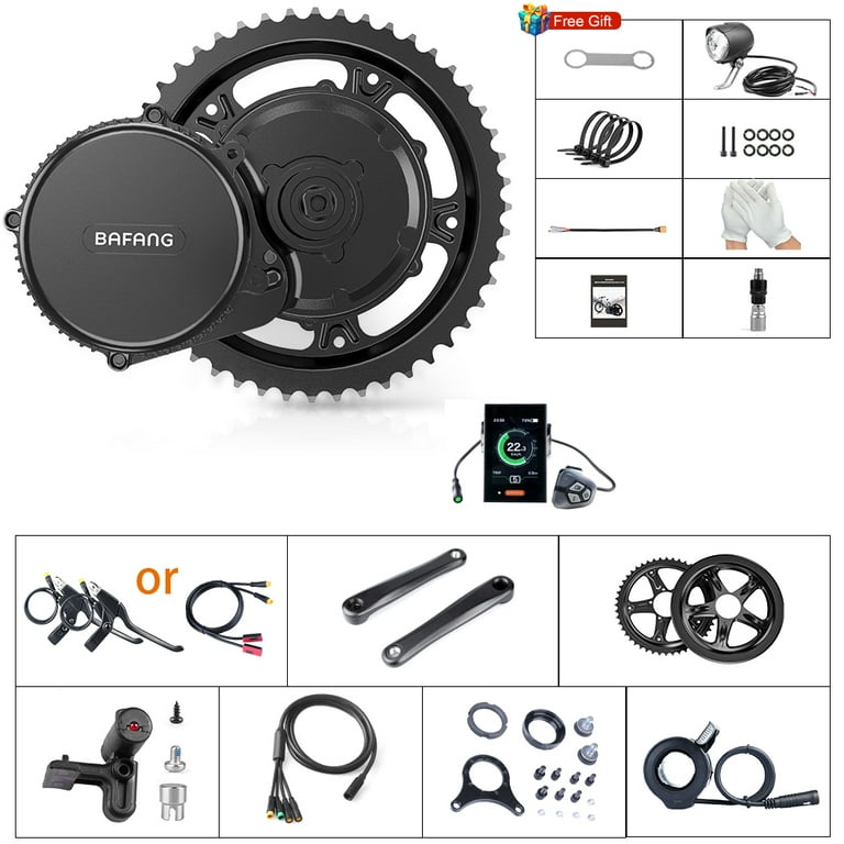 Bafang BBS02B 48V 750W Mid Drive Electric Bike Motor Ebike Conversion Kit Mid Motor for Mountain Bike Road Bike with Optional 48V 11.6Ah 13Ah 15Ah 17.5Ah Battery Walmart