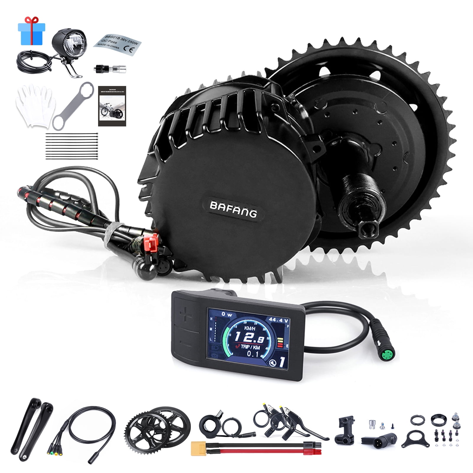 Vélo électrique Mid Drive Kit De Conversion Bafang BBSHD 48V 52V 1000W  Ebike Moteur, pour Conversion de vélo 118mm-122mm, avec écran 850C