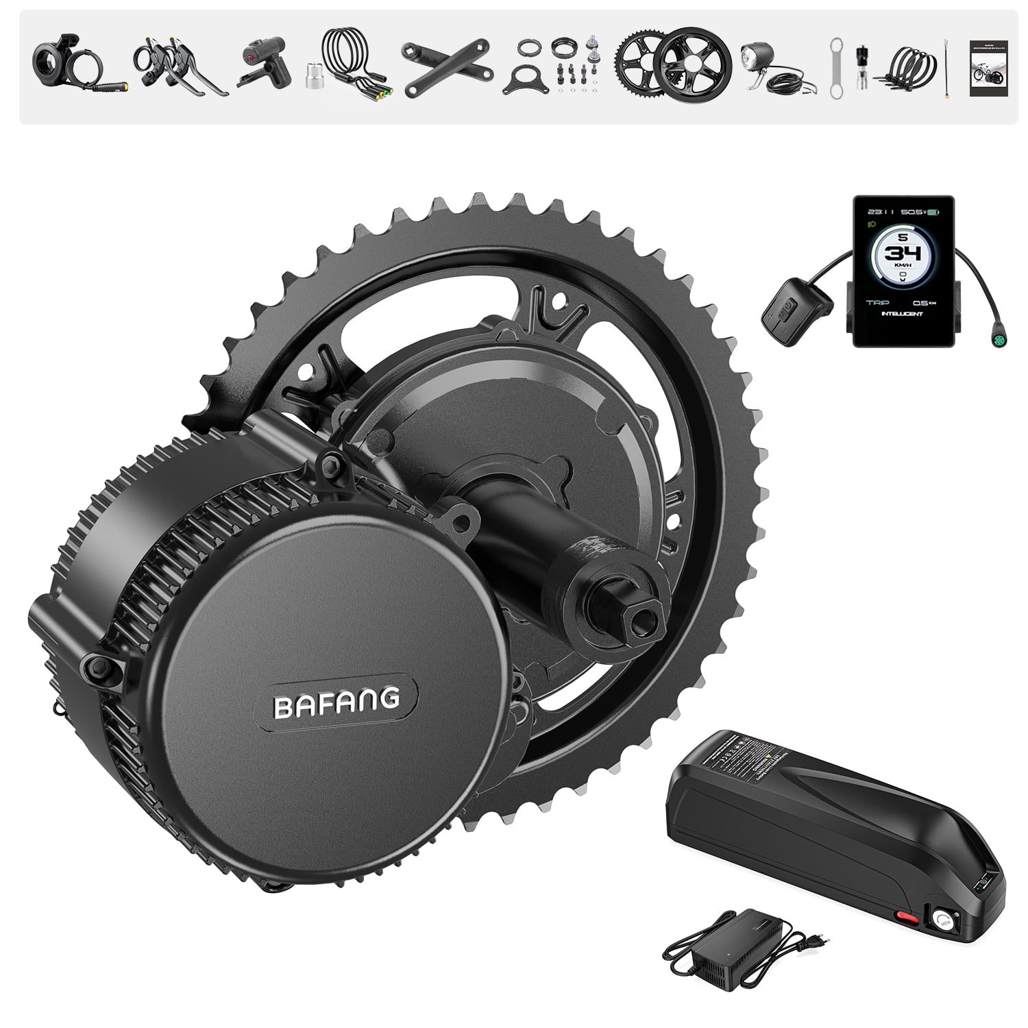Bafang Mid Drive Electric Bicycle Conversion Kits BBS02B 48V750W 68mm73mm Mid Motor Kits P860ML