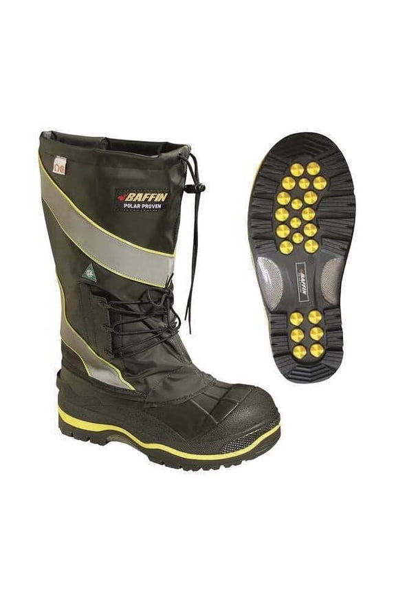 DERRICK (STP), Men's 17 in Composite Toe Miner Boot, Black, 10, EE, POLAMP02