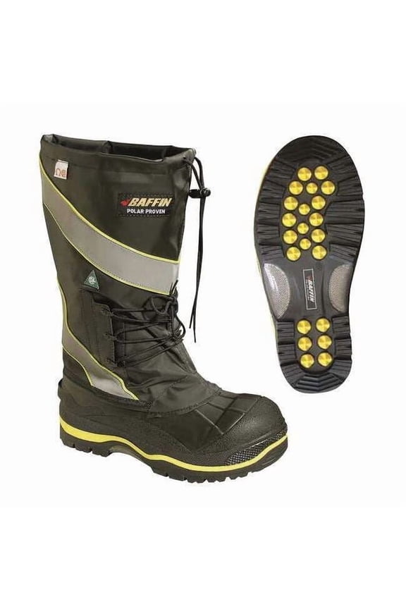 DERRICK (STP), Men's 17 in Composite Toe Miner Boot, Black, 10, EE, POLAMP02