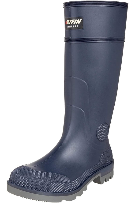 Men's Bully (TOE) Rubber Boot, Steel Toe, 15" Height, Blue, 8 96770000