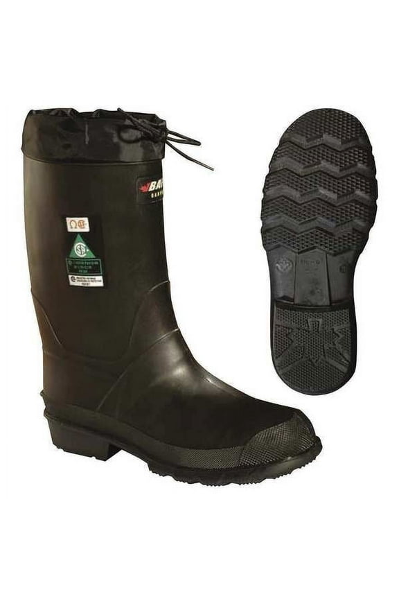 Rubber Boot,Men's,8,Mid-Calf,Black,PR 85740000