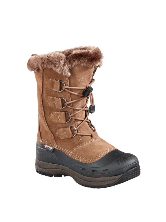 Womens Chloe Suede Faux Fur Pac Boots