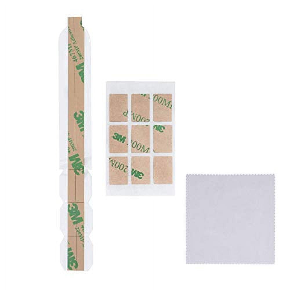 Baffo Plastic Slide Mount Holder Tabs, Removable Adhesive Strips for