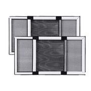 BafloTEX Expandable Adjustable Window Screen Horizontal 15" H x 21" - 40" W with Aluminum Frame 2 Pack White