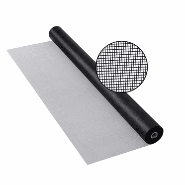 BafloTEX Fiberglass Screen Roll DIY Screen Replacement Mesh with High Visibility 36 inch x 100 ft for Windows Doors Porch Patio