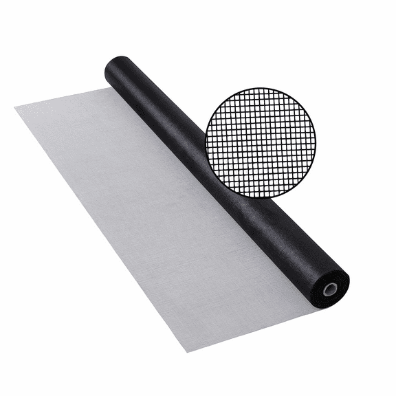 BafloTEX Fiberglass Screen Roll DIY Screen Replacement Mesh with High Visibility 48 inch x 100 ft for Windows Doors Porch Patio