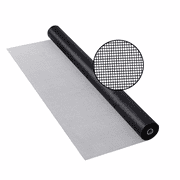 BafloTEX Fiberglass Screen Roll DIY Screen Replacement Mesh with High Visibility 60 inch x 100 ft for Windows Doors Porch Patio