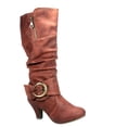 thumbnail image 1 of Bag-1 Women's Round Toe Low Heel Zipper Mid-Calf Causal Dress Boots Shoes, 1 of 3