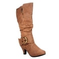 thumbnail image 1 of Bag-1 Women's Round Toe Low Heel Zipper Mid-Calf Causal Dress Boots Shoes, 1 of 3